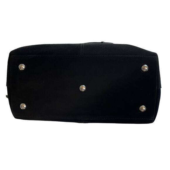 Gucci Tom Ford Vintage Made In Italy Black Suede Tote Bag Rago Bros Restored - Picture 8 of 13